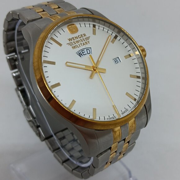 Wenger Terragraph 01.9041.214 Men's 42mm Two Tone S/Steel Swiss Quartz Watch - Picture 4 of 11